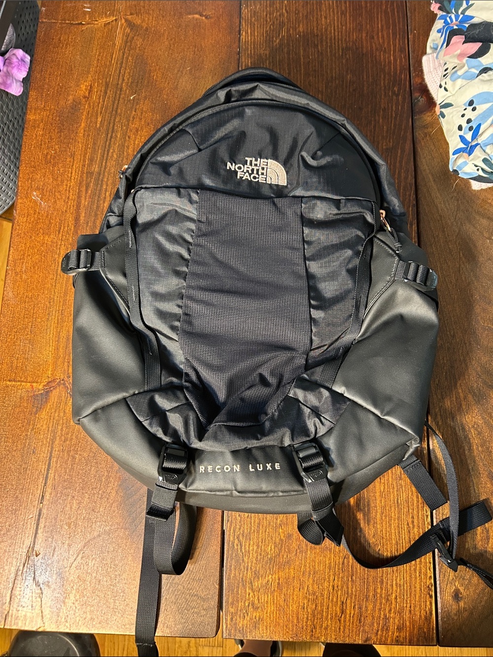 The North Face Recon Luxe Black Backpack